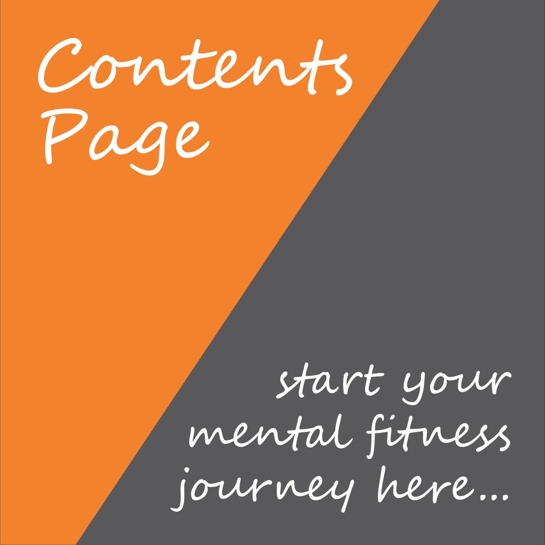 Contents Page What would you like to learn more about today?
